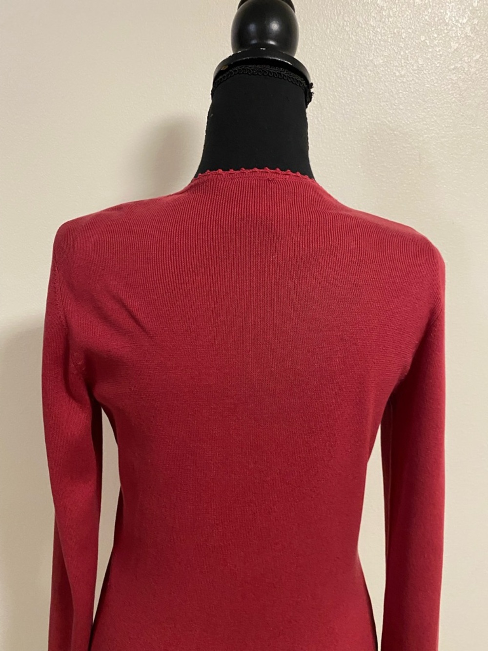 Ann Taylor Cardigan Set Women's Size XS Red Knit Cardigan & Tank Set Silk Blend - Picture 11 of 16